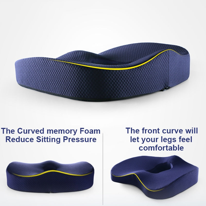Set di sedili in memory foam con cuscino ortopedico