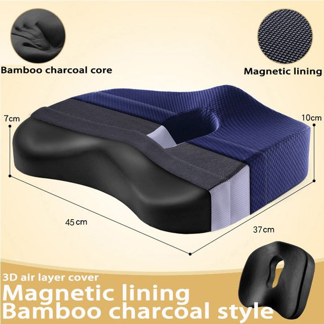 Set di sedili in memory foam con cuscino ortopedico