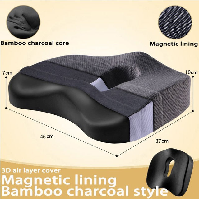 Set di sedili in memory foam con cuscino ortopedico