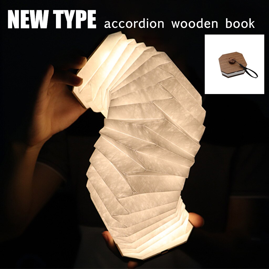 Lampada da libro in legno
